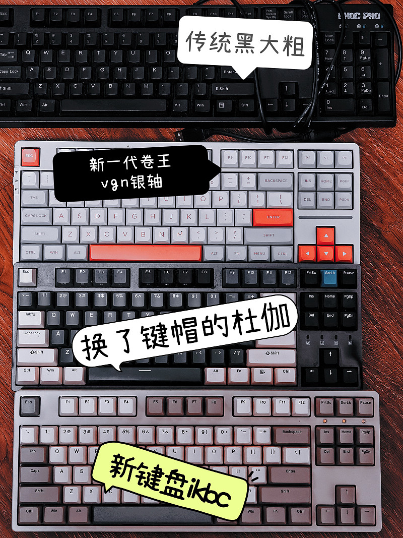 键盘们排排坐